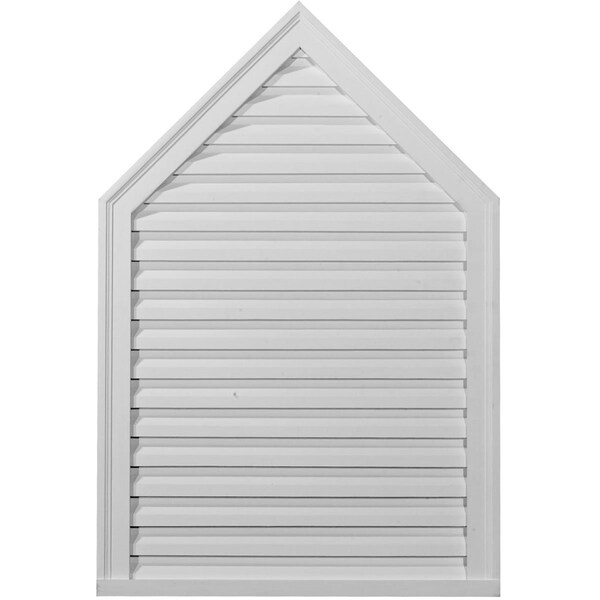 Ekena Millwork Peaked Urethane Gable Vent Louver, Functional, 24"W x 51"H GVPE24X51F - main